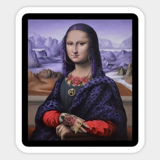 Mona Lisa Anarchy Sticker